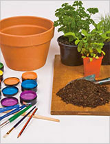 Make your own funky painted pots