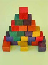 Make wooden building blocks