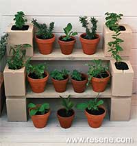 How to build a set of herb planter shelves
