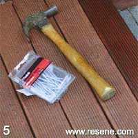 Step 1 DIY clean up of a tired deck and replacing a damaged decking plank