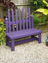 How to make a strong garden bench