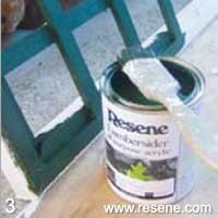 Step 3 how to decorate a wall with copper metallic paint and paint trellising