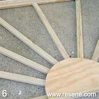 Step 6 how to make a art deco style sunflower frame
