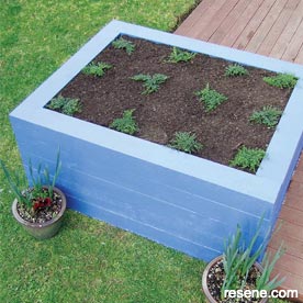 Herb seat garden project 
