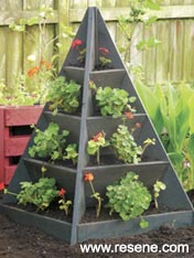 Build a stylish pyramid planter