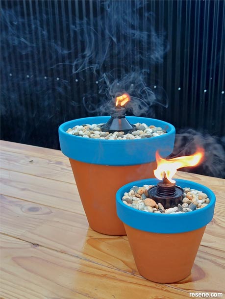 How to make a tabletop tiki torch