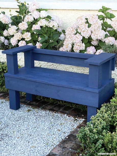 How to make a garden bench seat