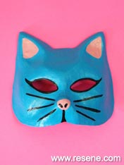 Cool cat mask to paint