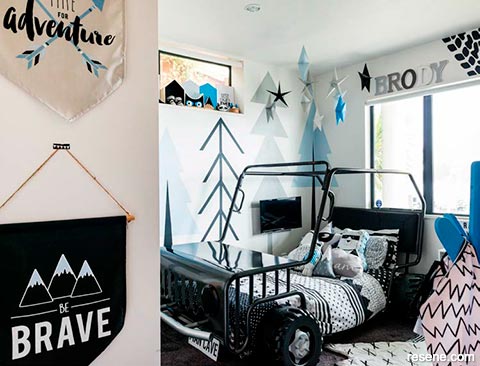 A boy's room with personality