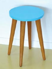 Paint a wooden stool