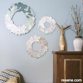 Paper Christmas wreaths