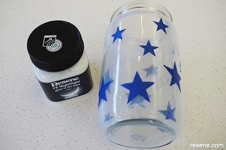 Step 4 -  glow jar lantern
