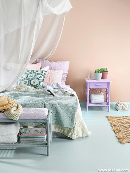 Muted pastels bedroom