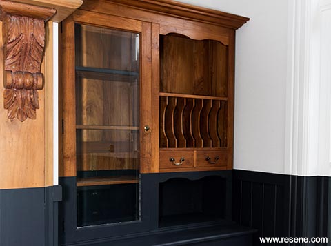 Wooden cupboards