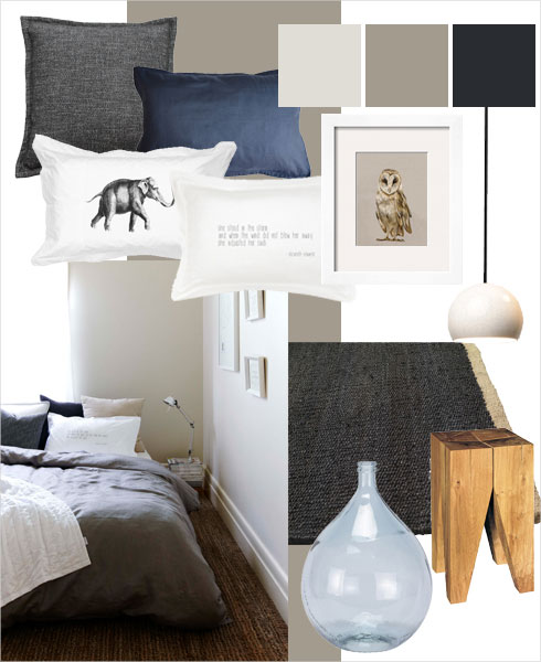 Bedroom colour scheme inspired by nature's earth tones