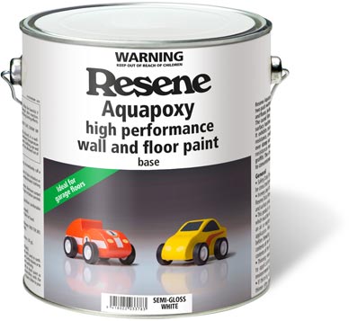 Resene Aquapoxy high performance wall and floor paint - gloss base