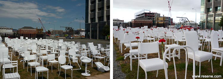 185 Empty Chairs Earthquake Remembrance Art Installation Christchurch