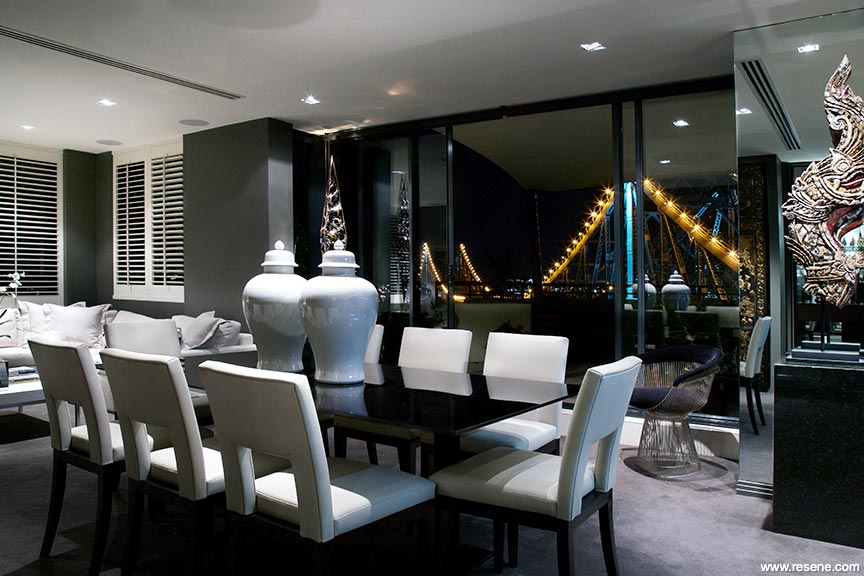 Modern penthouse - dining room and lounge