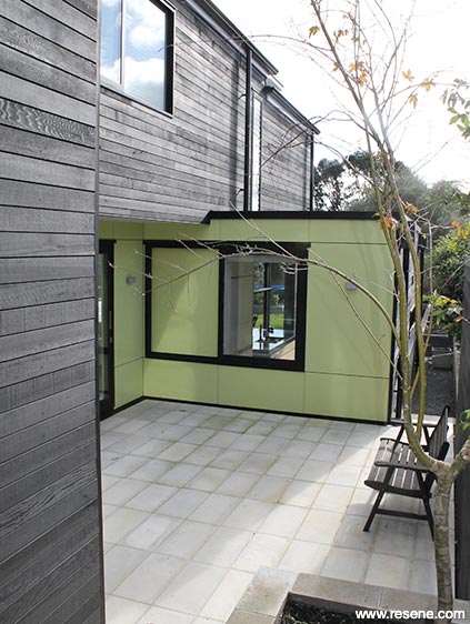 Black and green exterior 2
