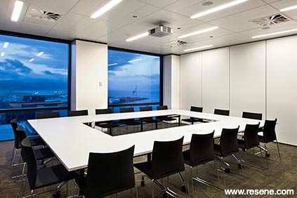 White and modern board room