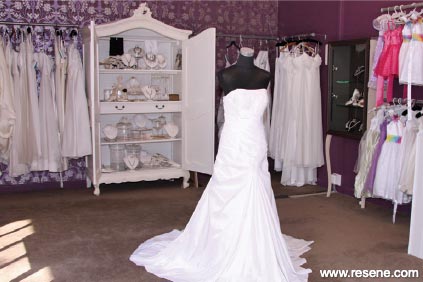Purple bridal store