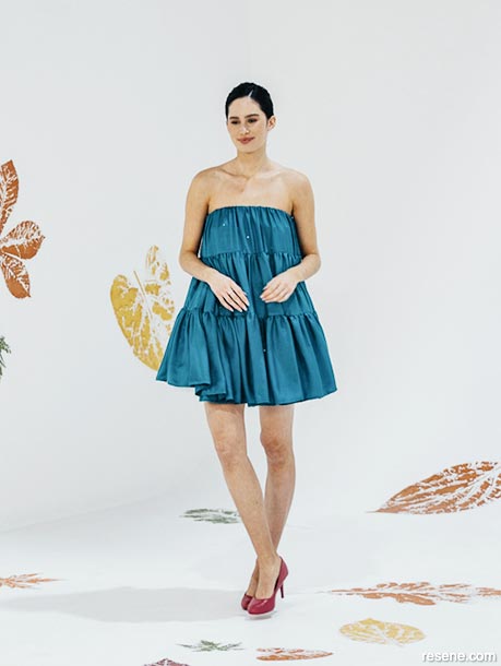 A blue ocean inspired dress
