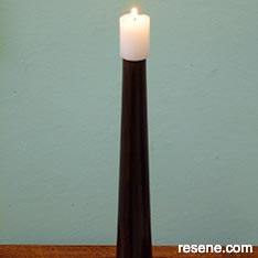 Create this stylish candleholder 