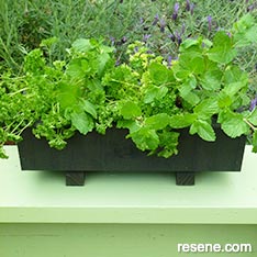 Protect a wooden planter with Resene wood stain