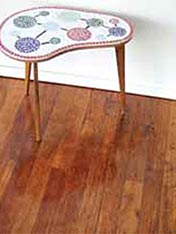 Transform an old wooden floor from drab to fab with hardwearing Resene Polythane