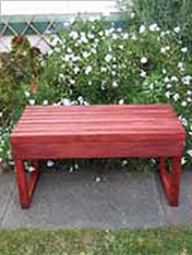 Create a simple garden bench with treated timber and Resene Woodsman penetrating oil stain