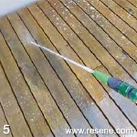 Step 5 how to clean a deck