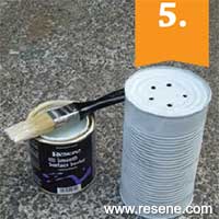 Step 5 how to make this plant pot from a painted can