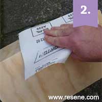Step 2 how to paint a letterbox with Resene metallic paints