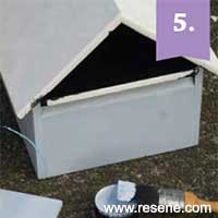 Step 5 how to paint a letterbox with Resene metallic paints