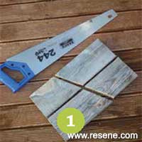 Step 1 how to make a rustic birdhouse