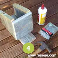 Step 4 how to make a rustic birdhouse