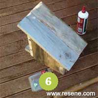 Step 6 how to make a rustic birdhouse