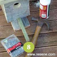 Step 8 how to make a rustic birdhouse
