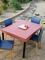 How to create an outdoor table
