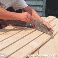 Step 4 how to build a timber seat