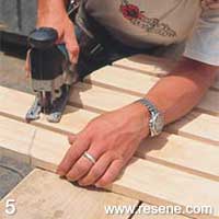Step 5 how to build a timber seat