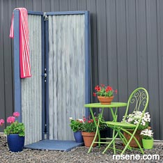 Build an outdoor shower