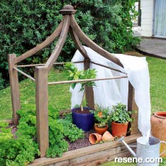 Make a garden bed frame