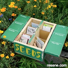 Make a vintage styled seed box