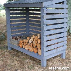 How to build a wood storage  shed
