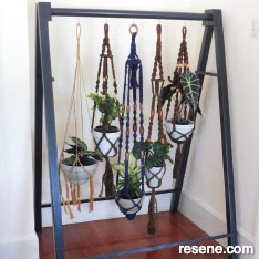 Make a frame to hang your pot plants