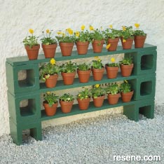 Plant shelves for small plants