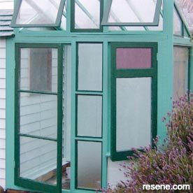 Build a garden glasshouse