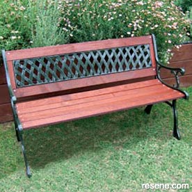 Beautify an old bench
