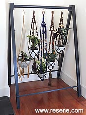 Make an indoor plant shelf